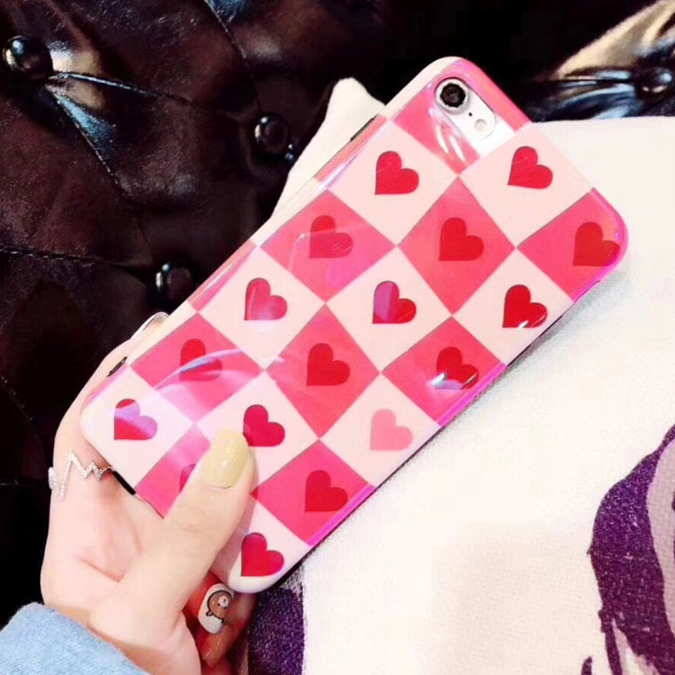 For iPhone SE 2020 & 8 & 7 Soft TPU Cute Hart Love Pattern Protective Back Cover Case