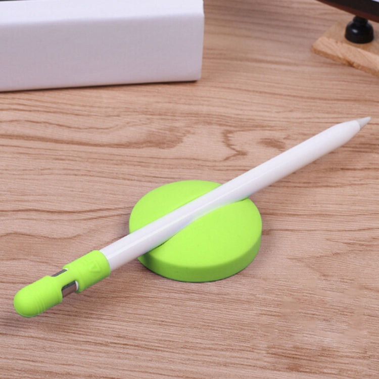 For Apple Pencil Creative Anti-lost (Pencil Cap + Storage Pencil Holder) TouchPen Silicone Protective Cap Set