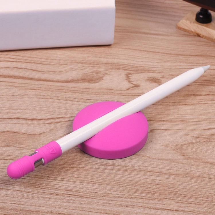 For Apple Pencil Creative Anti-lost (Pencil Cap + Storage Pencil Holder) TouchPen Silicone Protective Cap Set