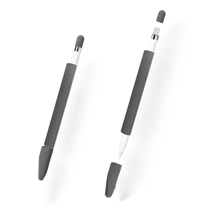 For Apple Pencil Creative 4 in 1 Anti-lost (Pencil Cap + Pencil Point + 2*Penholder Cover) TouchPen Silicone Protective Set