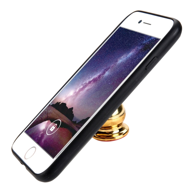 For iPhone SE 2020 & 8 & 7 Retro Crazy Horse Texture PU Leather Case with Holder & Card Slots & Hidden Back Sheet Iron