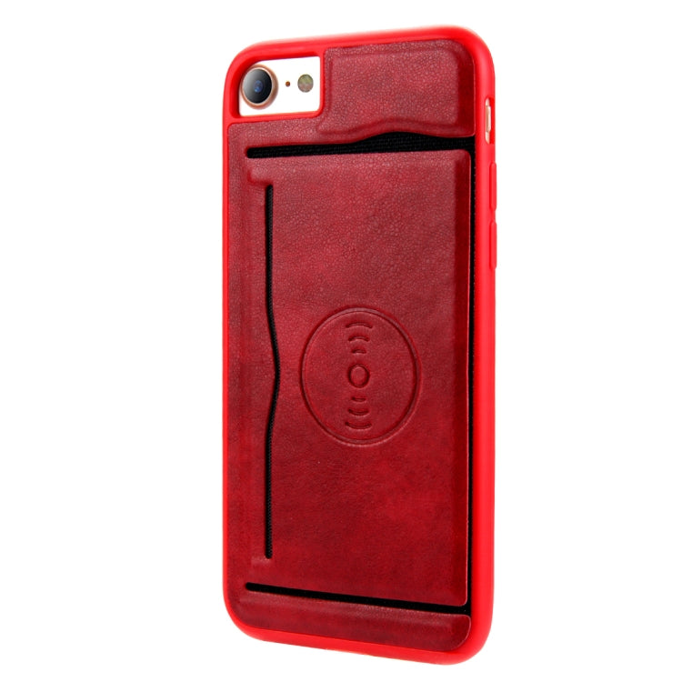 For iPhone SE 2020 & 8 & 7 Retro Crazy Horse Texture PU Leather Case with Holder & Card Slots & Hidden Back Sheet Iron