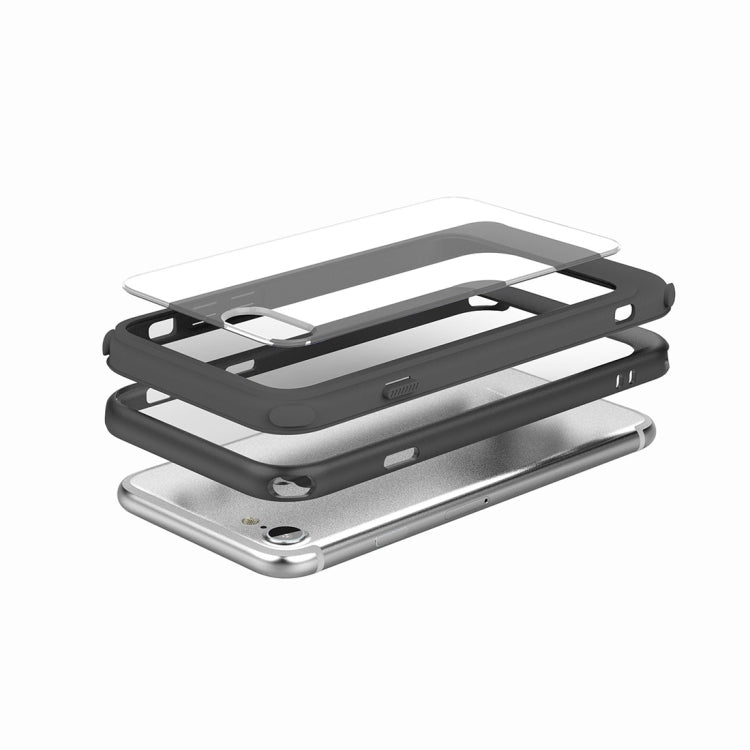 For iPhone SE 2020 & 8 & 7 Shockproof TPU + PC Protective Back Case