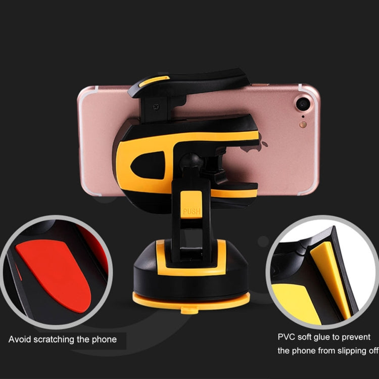 TOTUDESIGN CT12-Sports Car Style Universal 360 Degree Rotation Cohesive Silicone Car Mount 3.5-6.0 inch Phone Holder, For iPhone, Galaxy, Sony, Lenovo, HTC, Huawei, and other Smartphones