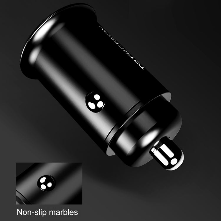 TOTUDESIGN 4.8A Dual Ports Metal Shell Smart Fast Charger Mini Car Charger, For Tablet, iPad, iPhone, Galaxy, Sony, Lenovo, HTC, Huawei, and other Smartphones(Black)