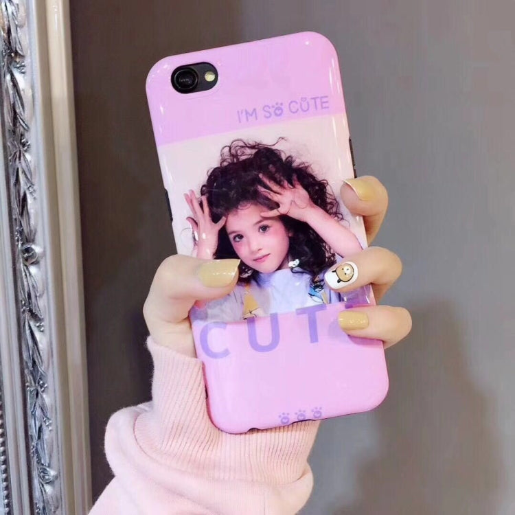 For iPhone SE 2020 & 8 & 7 IMD Cute Girl Pattern Soft Protective Back Case