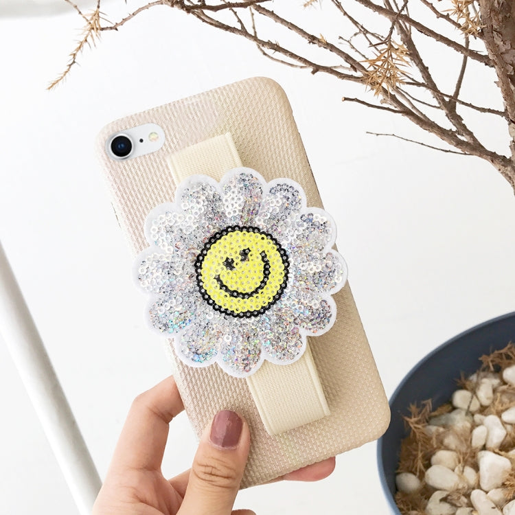 For iPhone 8 & 7 Protective Back Case Cover with Sunflower Wristband