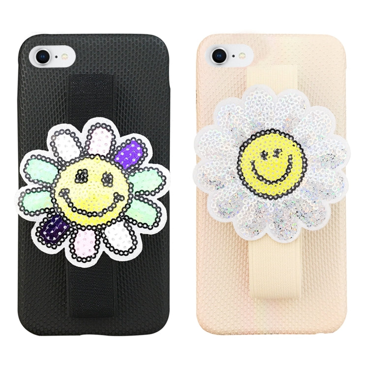 For iPhone 8 & 7 Protective Back Case Cover with Sunflower Wristband