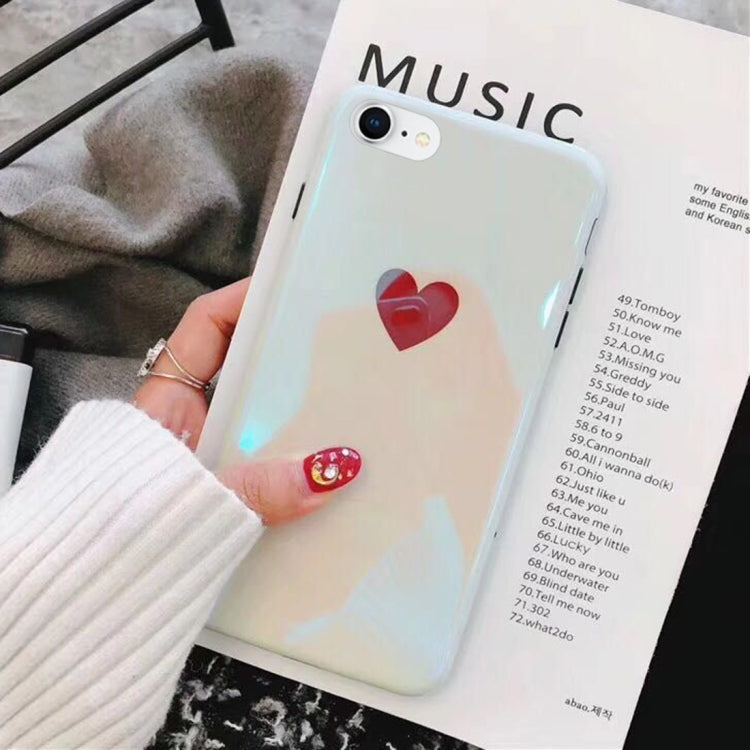 For iPhone SE 2020 & 8 & 7 IMD Heart Pattern Protective Back Case Cover