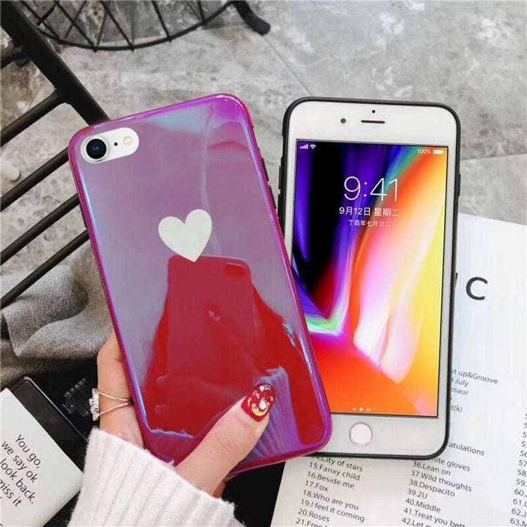 For iPhone SE 2020 & 8 & 7 IMD Heart Pattern Protective Back Case Cover