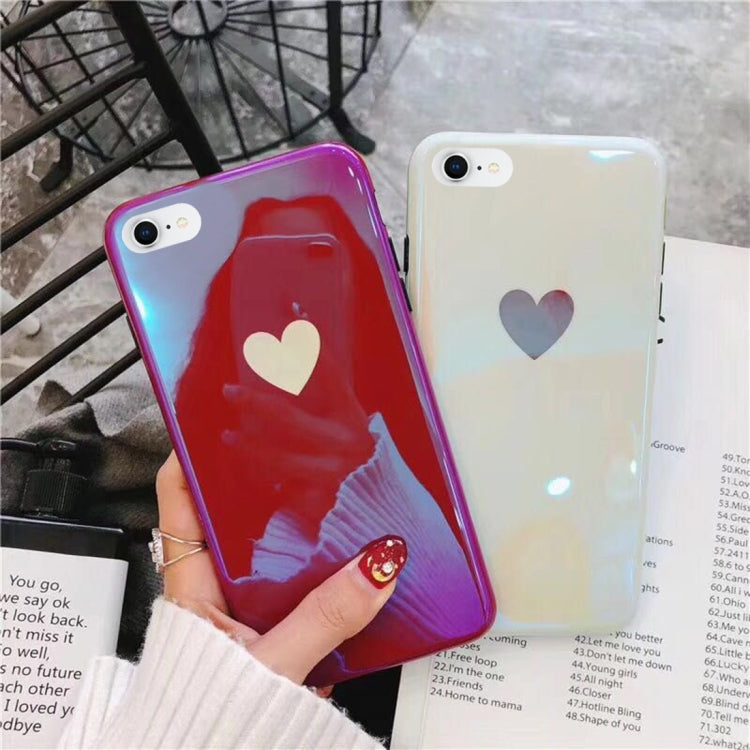 For iPhone SE 2020 & 8 & 7 IMD Heart Pattern Protective Back Case Cover