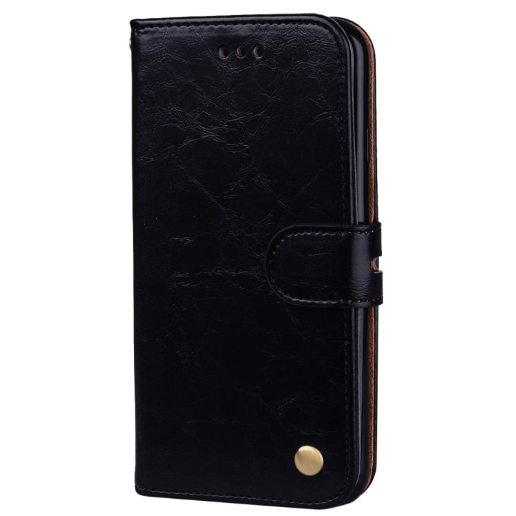 For iPhone SE 2020 & 8 & 7 Business Style Oil Wax Texture Horizontal Flip Leather Case with Holder & Card Slots & Wallet