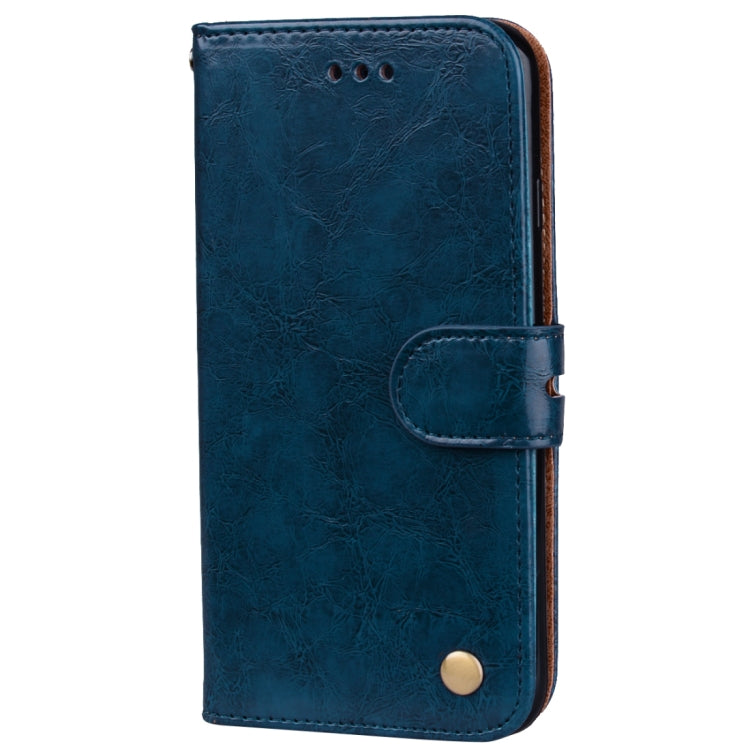 For iPhone SE 2020 & 8 & 7 Business Style Oil Wax Texture Horizontal Flip Leather Case with Holder & Card Slots & Wallet