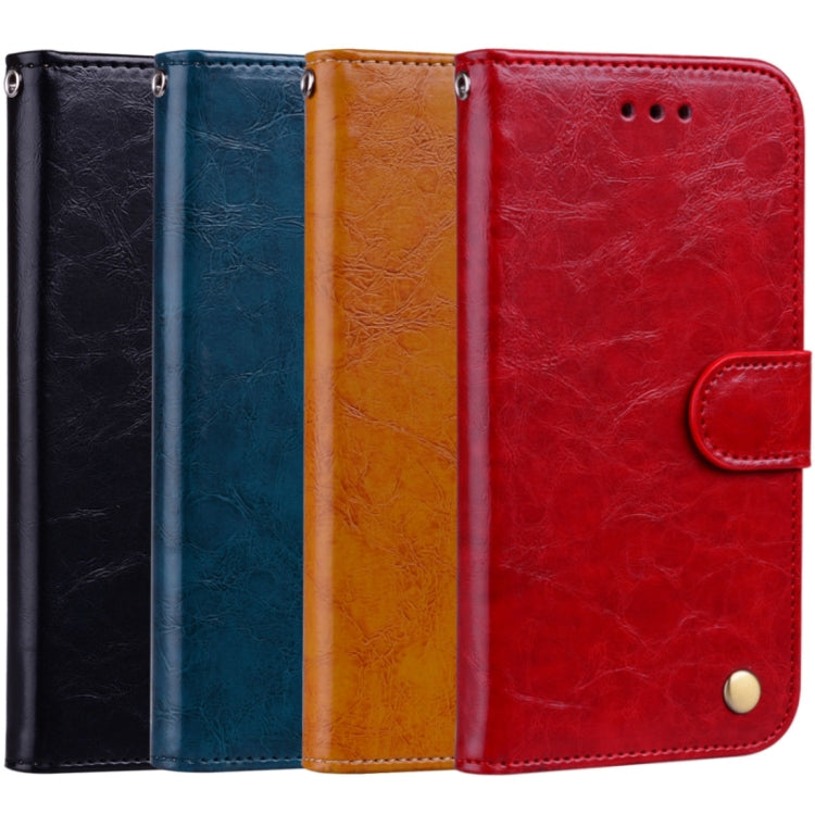For iPhone SE 2020 & 8 & 7 Business Style Oil Wax Texture Horizontal Flip Leather Case with Holder & Card Slots & Wallet