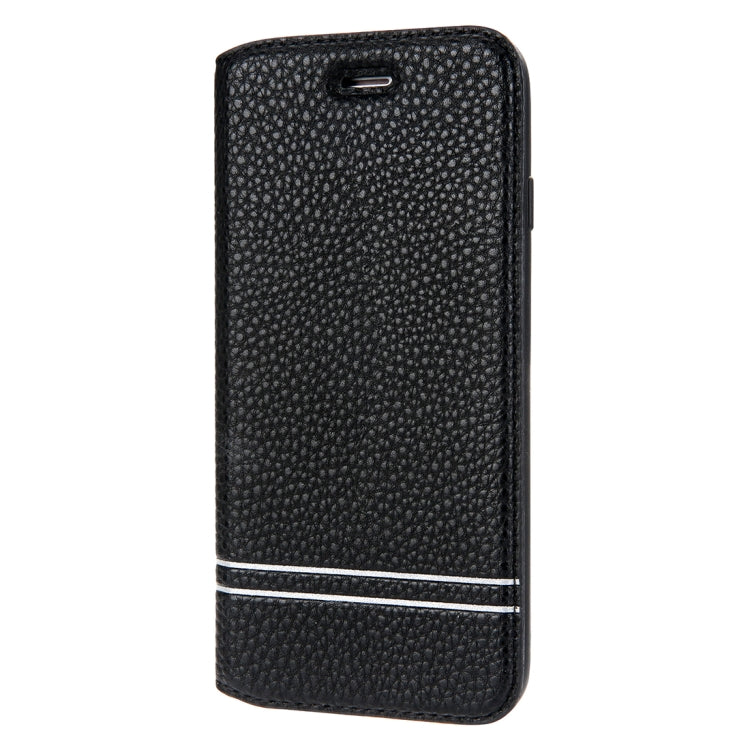 For iPhone SE 2020 & 8 & 7 Litchi Texture Horizontal Flip Leather Case with Holder & Card Slots