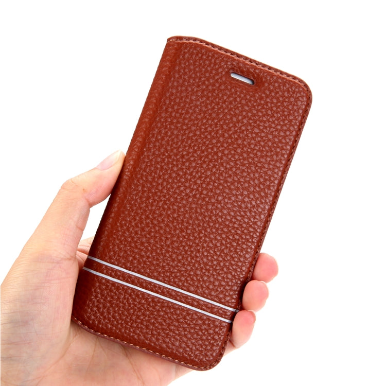 For iPhone SE 2020 & 8 & 7 Litchi Texture Horizontal Flip Leather Case with Holder & Card Slots