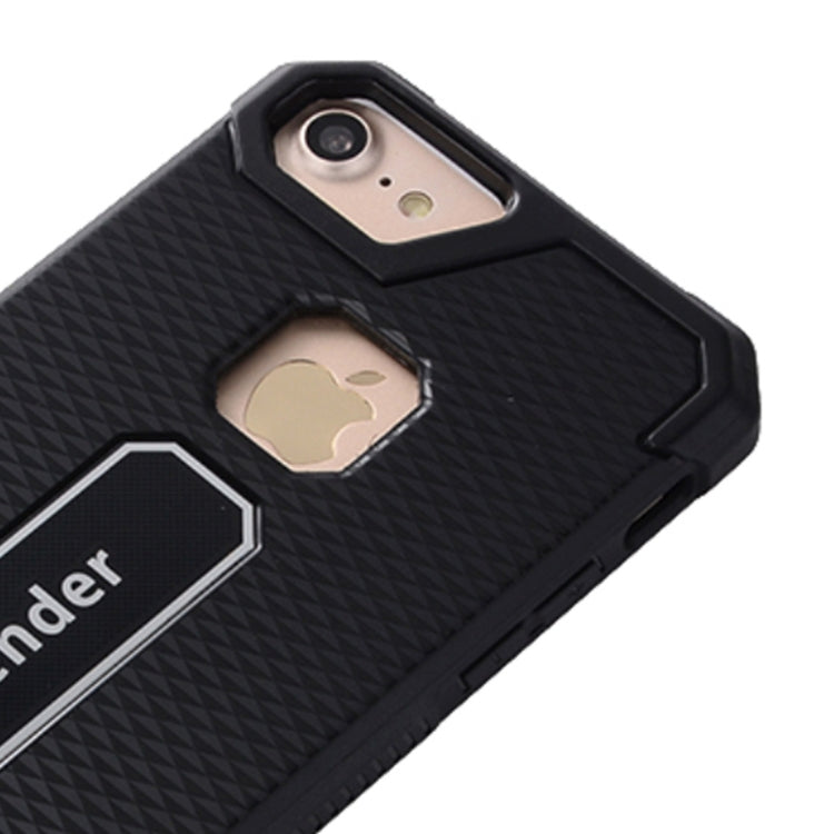 For iPhone SE 2020 & 8 & 7 Quadrilateral Geometric Texture TPU Dropproof Protective Back Cover Case