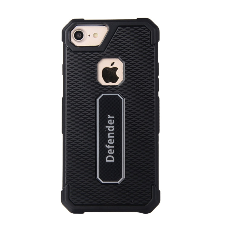 For iPhone SE 2020 & 8 & 7 Quadrilateral Geometric Texture TPU Dropproof Protective Back Cover Case