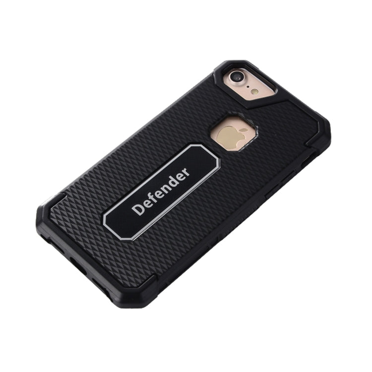 For iPhone SE 2020 & 8 & 7 Quadrilateral Geometric Texture TPU Dropproof Protective Back Cover Case