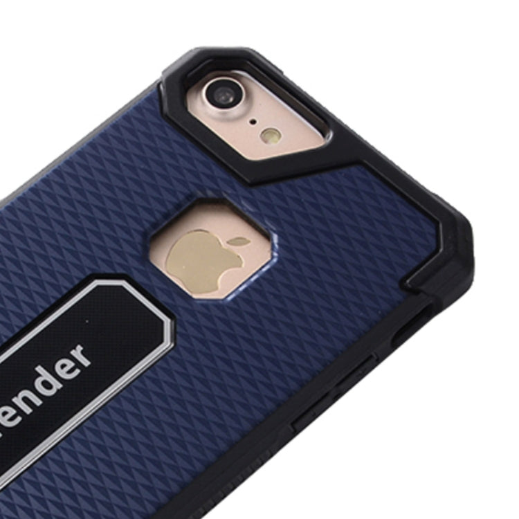For iPhone SE 2020 & 8 & 7 Quadrilateral Geometric Texture TPU Dropproof Protective Back Cover Case