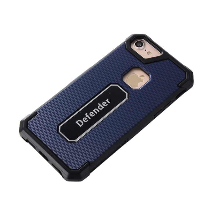 For iPhone SE 2020 & 8 & 7 Quadrilateral Geometric Texture TPU Dropproof Protective Back Cover Case