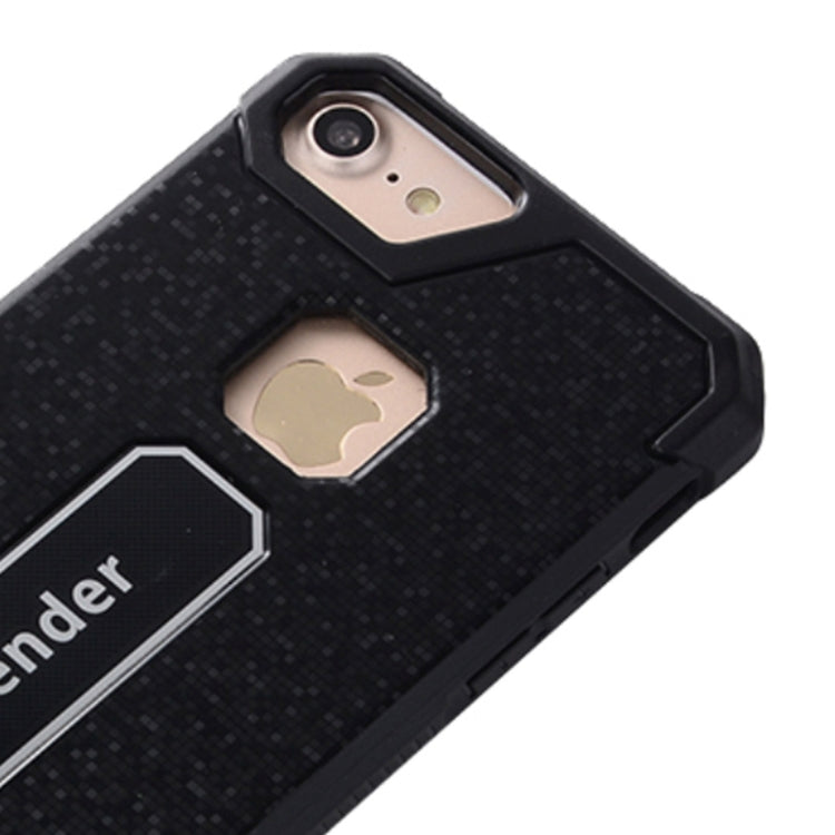 For iPhone SE 2020 & 8 & 7 Square Texture TPU Dropproof Protective Back Cover Case