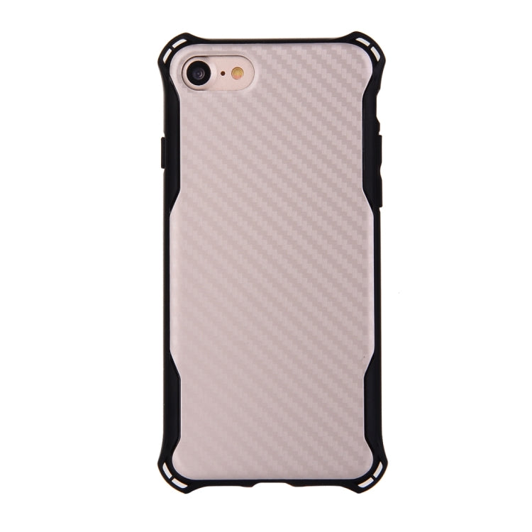 For iPhone SE 2020 & 8 & 7 Knit Texture TPU Dropproof Protective Back Cover Case (Gold)