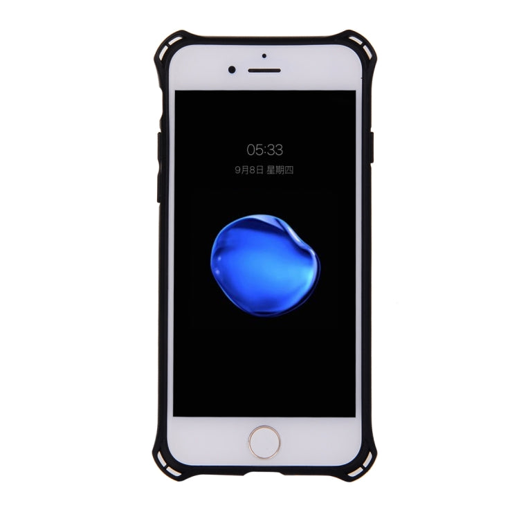 For iPhone SE 2020 & 8 & 7 Knit Texture TPU Dropproof Protective Back Cover Case (Gold)