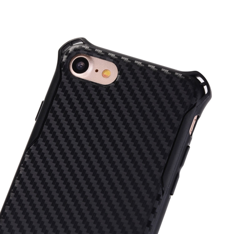 For iPhone SE 2020 & 8 & 7 Knit Texture TPU Dropproof Protective Back Cover Case (Gold)