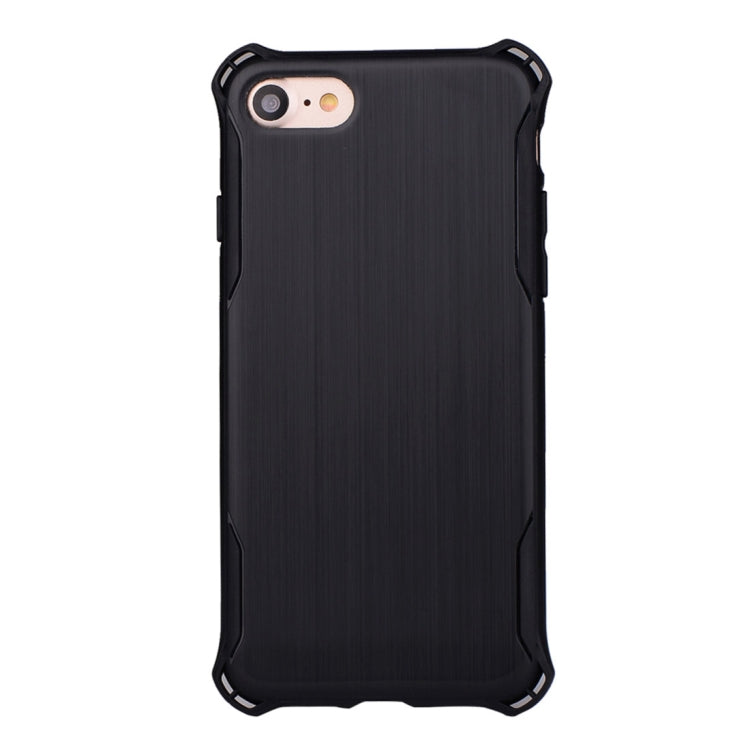 For iPhone SE 2020 & 8 & 7 Brushed Texture TPU Dropproof Protective Back Cover Case