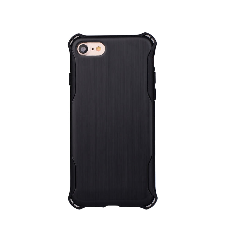 For iPhone SE 2020 & 8 & 7 Brushed Texture TPU Dropproof Protective Back Cover Case