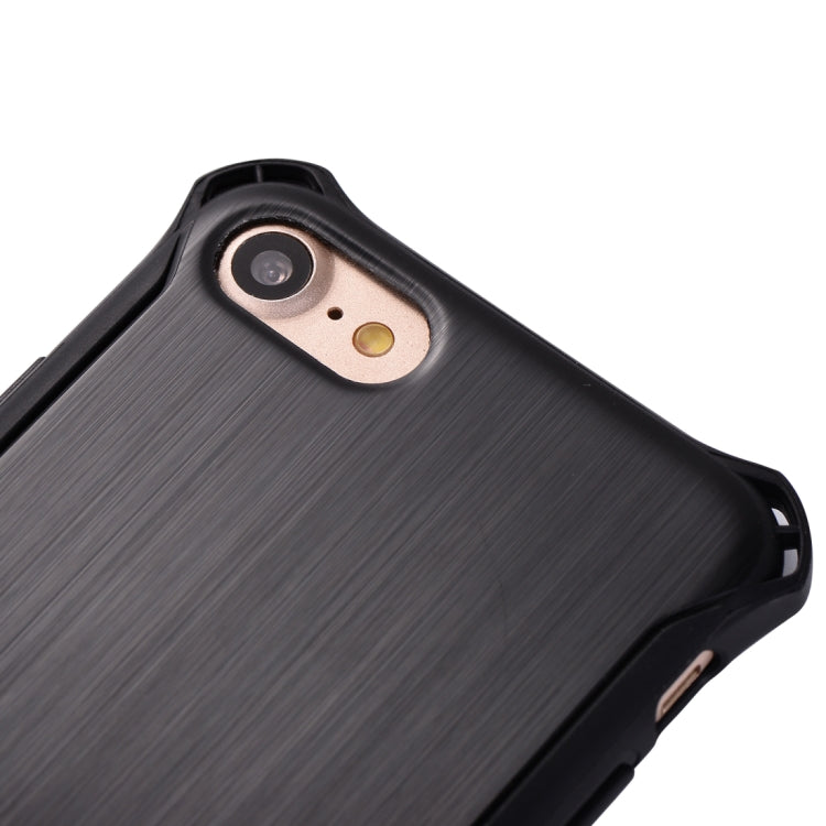 For iPhone SE 2020 & 8 & 7 Brushed Texture TPU Dropproof Protective Back Cover Case