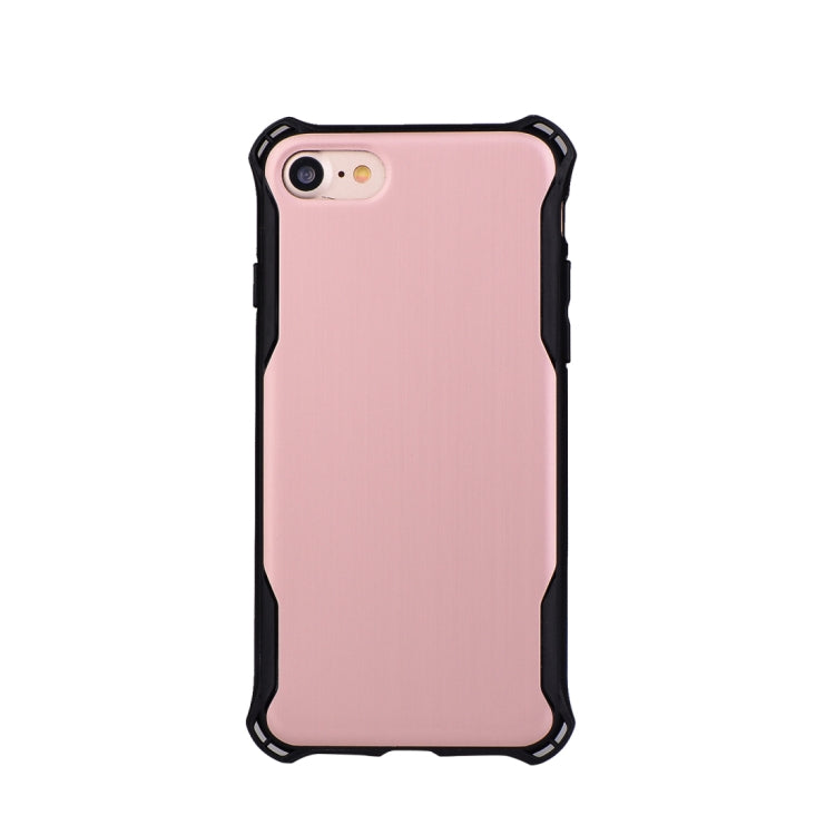 For iPhone SE 2020 & 8 & 7 Brushed Texture TPU Dropproof Protective Back Cover Case