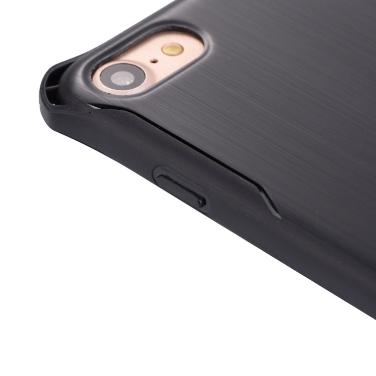 For iPhone SE 2020 & 8 & 7 Brushed Texture TPU Dropproof Protective Back Cover Case