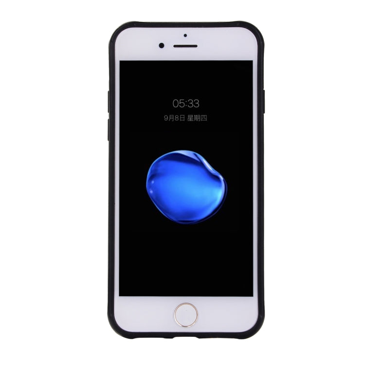 For iPhone SE 2020 & 8 & 7 Knit Texture TPU Dropproof Protective Back Cover Case with Bright Edge