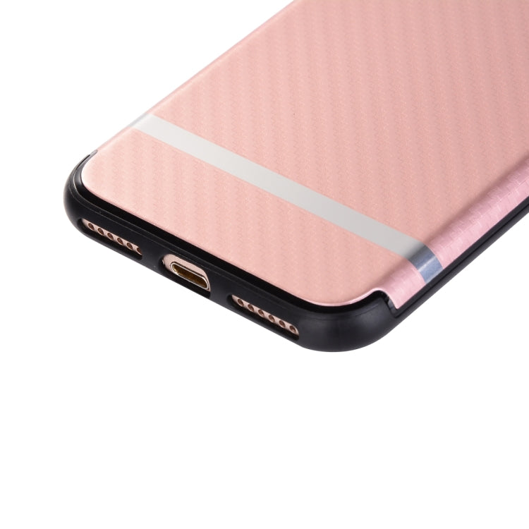 For iPhone SE 2020 & 8 & 7 Knit Texture TPU Dropproof Protective Back Cover Case with Bright Edge
