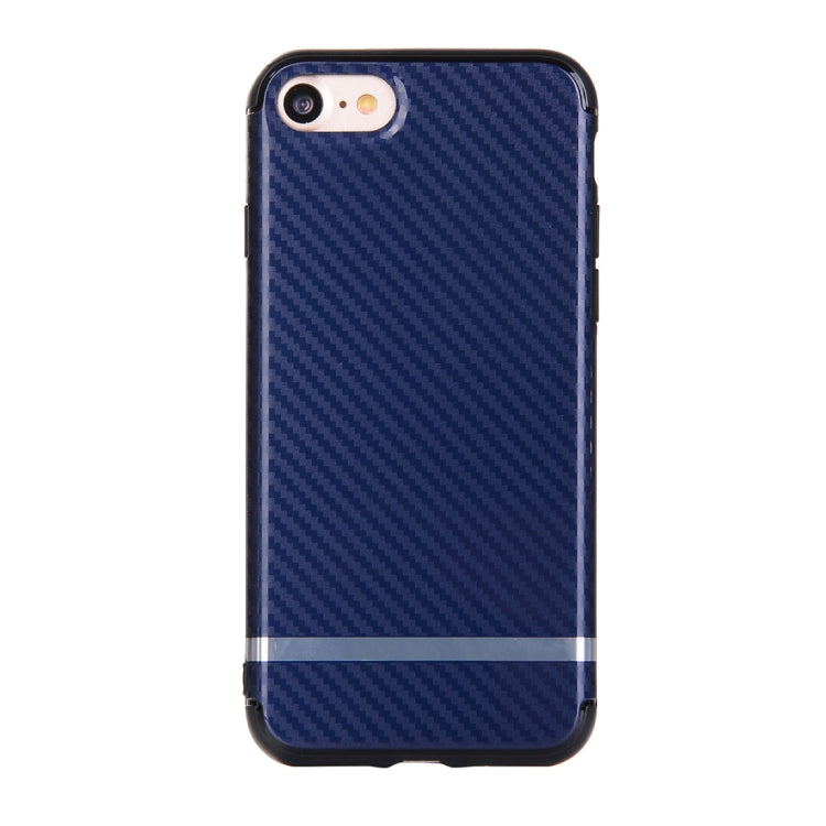 For iPhone SE 2020 & 8 & 7 Knit Texture TPU Dropproof Protective Back Cover Case with Bright Edge
