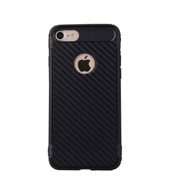 For iPhone SE 2020 & 8 & 7 Knit Texture TPU Dropproof Protective Back Cover Case