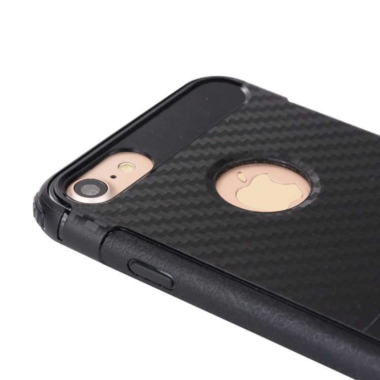 For iPhone SE 2020 & 8 & 7 Knit Texture TPU Dropproof Protective Back Cover Case