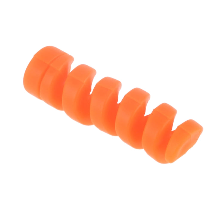 10 PCS Spring Style Headphone Wire Data Cable Protection Cover Winder Cord Wrap Organizer, Random Color Delivery