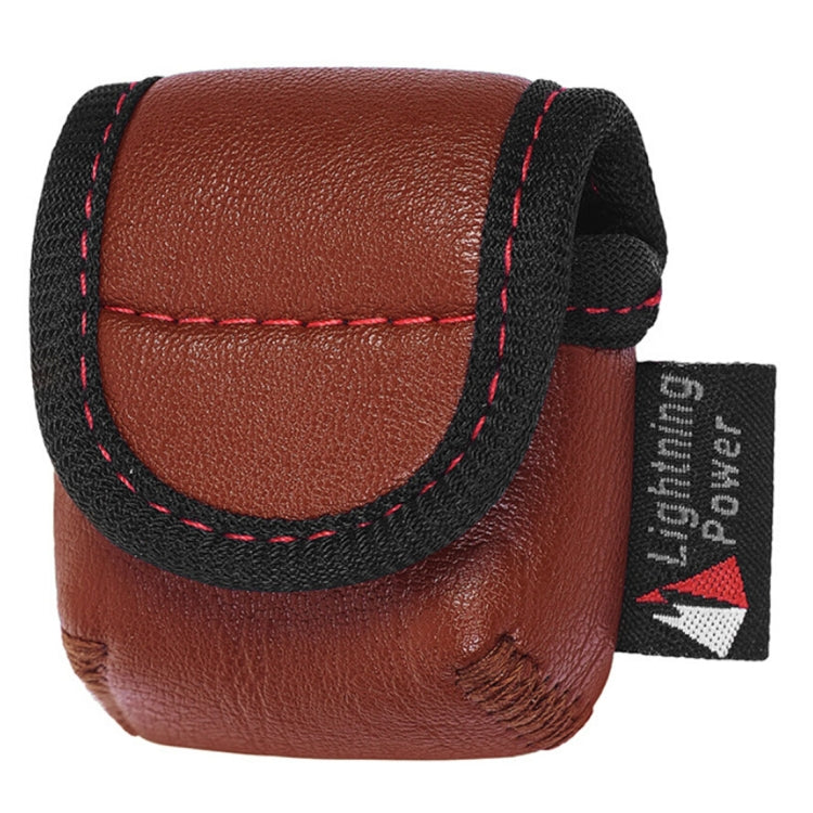 Creative Wireless Bluetooth Earphone PU Leather Protective Bag Anti-lost Storage Bag for Apple AirPods 1/2 (Earphone is not Included), Size: 6.6*6.6*2.5cm