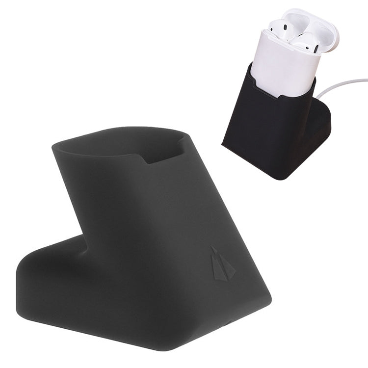 For Apple AirPods Creative Wireless Bluetooth Earphone Silicone Charging Box Charging Seat (Earphone is not Included), Size: 5.1*5.4*6.7cm