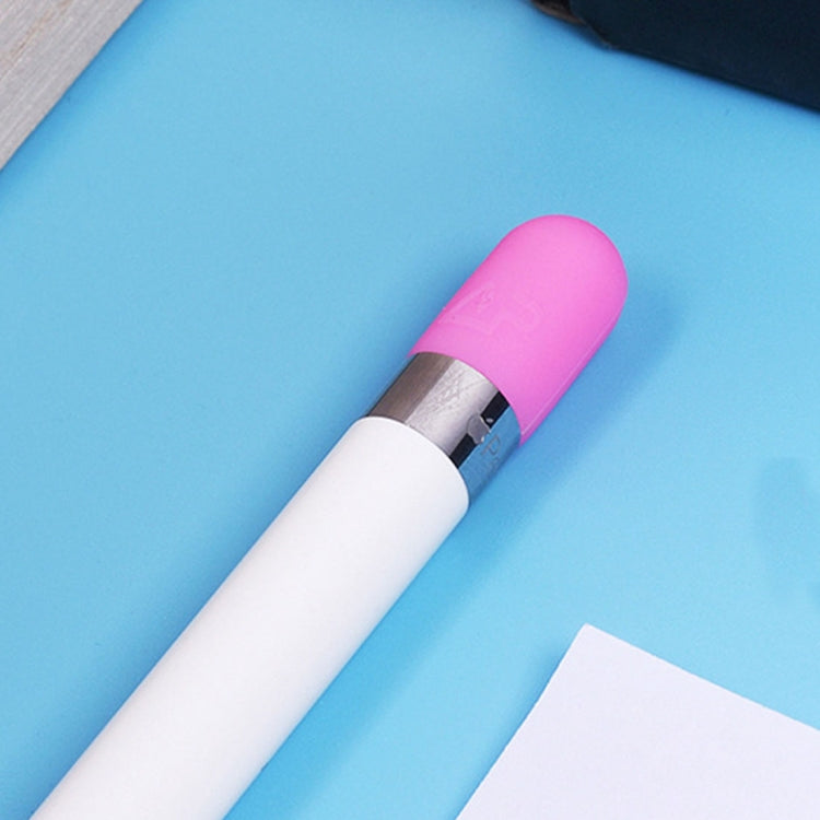 For Apple Pencil Creative Anti-lost Pencil Cap TouchPen Silicone Protective Cap(Pink)