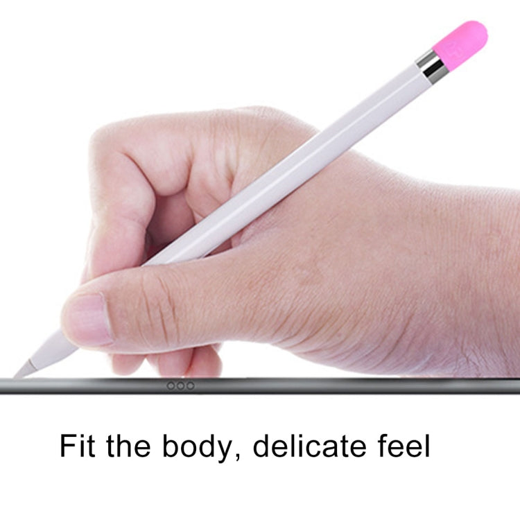 For Apple Pencil Creative Anti-lost Pencil Cap TouchPen Silicone Protective Cap(Pink)