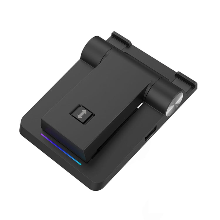 4 in 1 Bluetooth Speaker + 2600mah Power Bank + Colors Light Folding Phone Holder Desktop Stand, For iPhone, iPad, Samsung, other Smartphones and Tablets