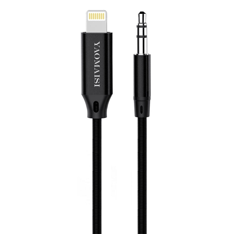 YAOMAISI Q18 1m 8 Pin Male to 3.5mm Male Audio Cable, For iPhone XR / XS / XS Max / X, iPhone 8 Plus / 7 Plus, iPhone 8 / 7