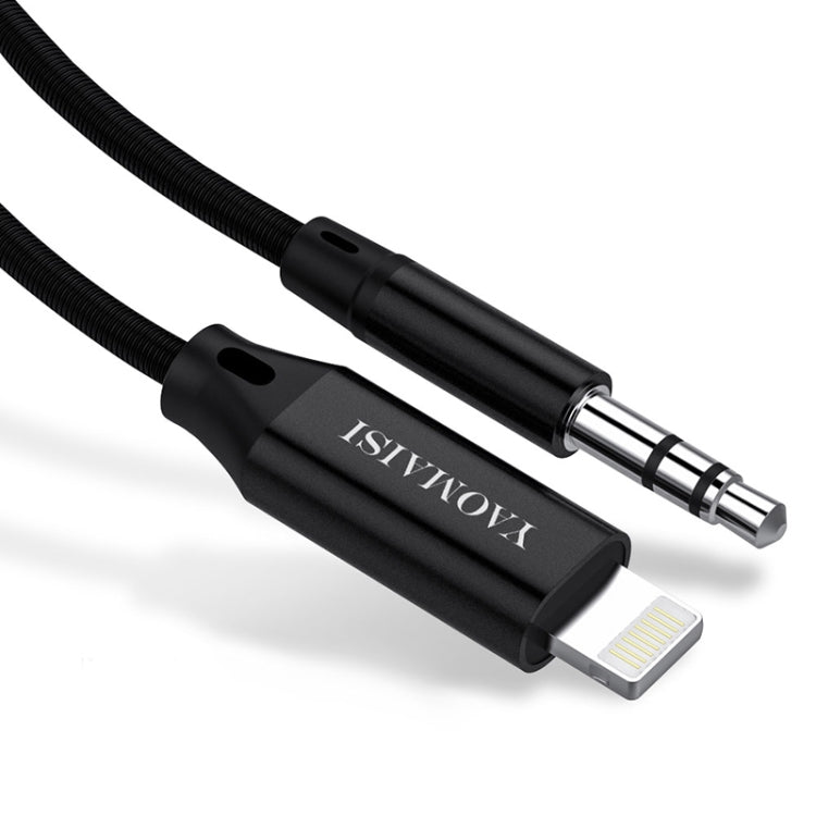 YAOMAISI Q18 1m 8 Pin Male to 3.5mm Male Audio Cable, For iPhone XR / XS / XS Max / X, iPhone 8 Plus / 7 Plus, iPhone 8 / 7
