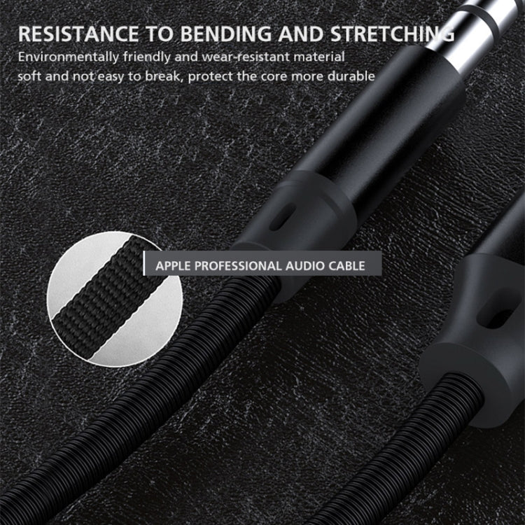 YAOMAISI Q18 1m 8 Pin Male to 3.5mm Male Audio Cable, For iPhone XR / XS / XS Max / X, iPhone 8 Plus / 7 Plus, iPhone 8 / 7