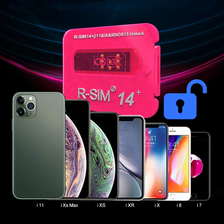 R-SIM 14+ Large Capacity Smart Upgraded iOS 13 System Fast Unlocking Card for iPhone 11 Pro Max, iPhone 11 Pro, iPhone 11, iPhone X, iPhone XS, iPhone 8 & 8 Plus