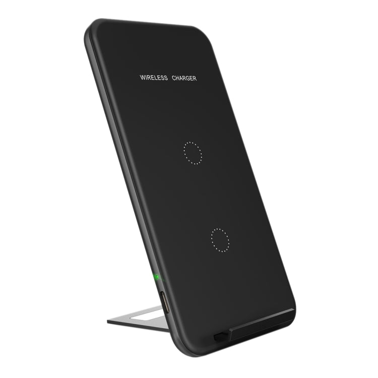 Inchor-C2 9V 1A / 5V 1A Output Dual Coil Design Qi Standard Wireless Charger, Support Fast Charging, For iPhone X & 8 & 8 Plus, Galaxy, Huawei, Xiaomi, LG, Nokia, Google and other Smart Phones